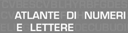 ATLANTE DI NUMERI E LETTERE, Immagini e parole, numeri e lettere